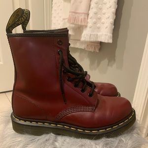 Never Worn- Maroon Doc Martens